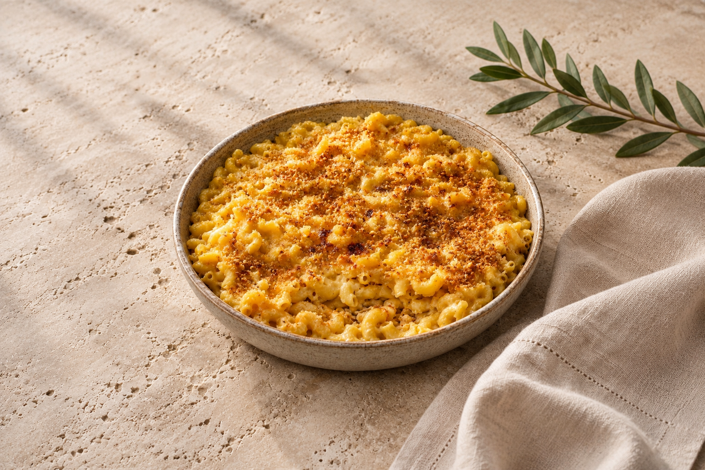 Three Cheese Baked Maccheroni