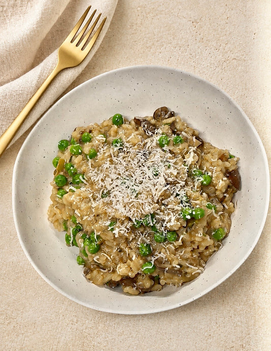Pea & Mushroom Risotto